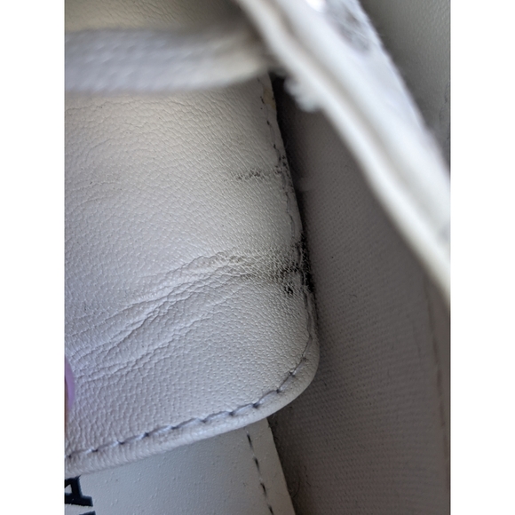 Superga white leather platform shoes, US size 7.5 - Picture 8 of 11